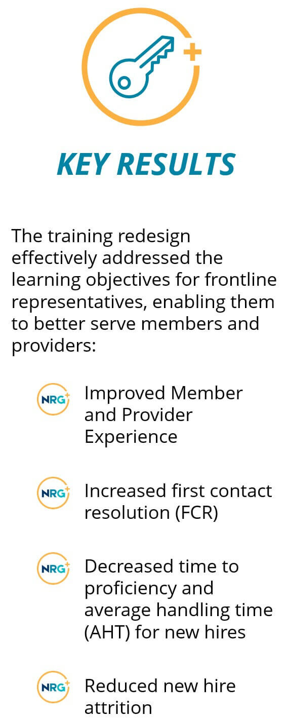 Contact Center Training-Healthcare-Key-Results
